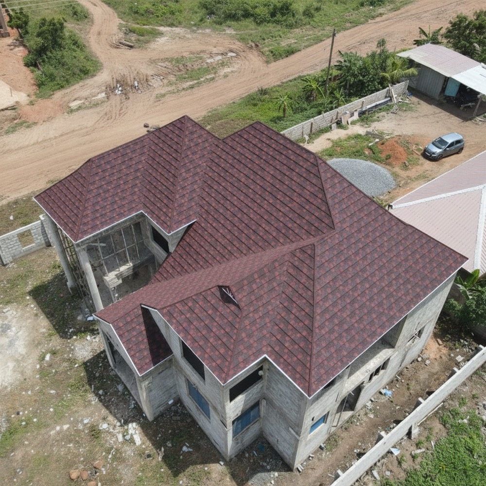 Stone-coated roof — private residence