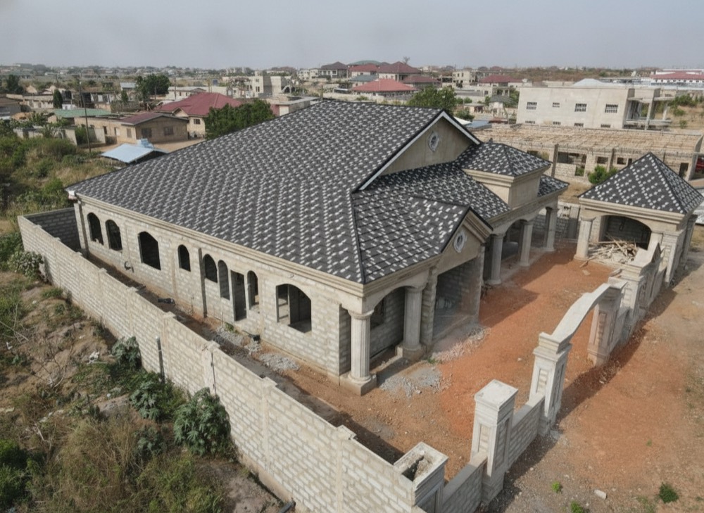 Stone-coated roof & compound