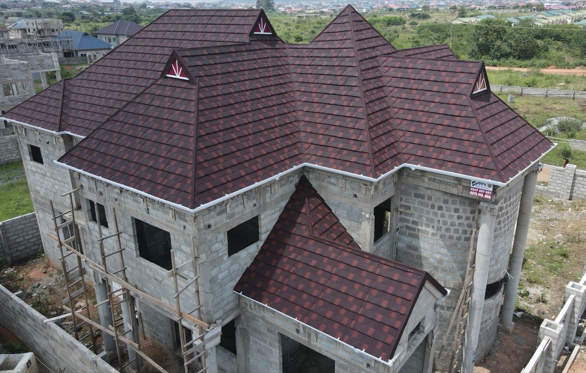 Red roof — two-storey residence